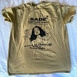 Sade Sweetest Taboo t-shirt Mens (large) army green worn once!